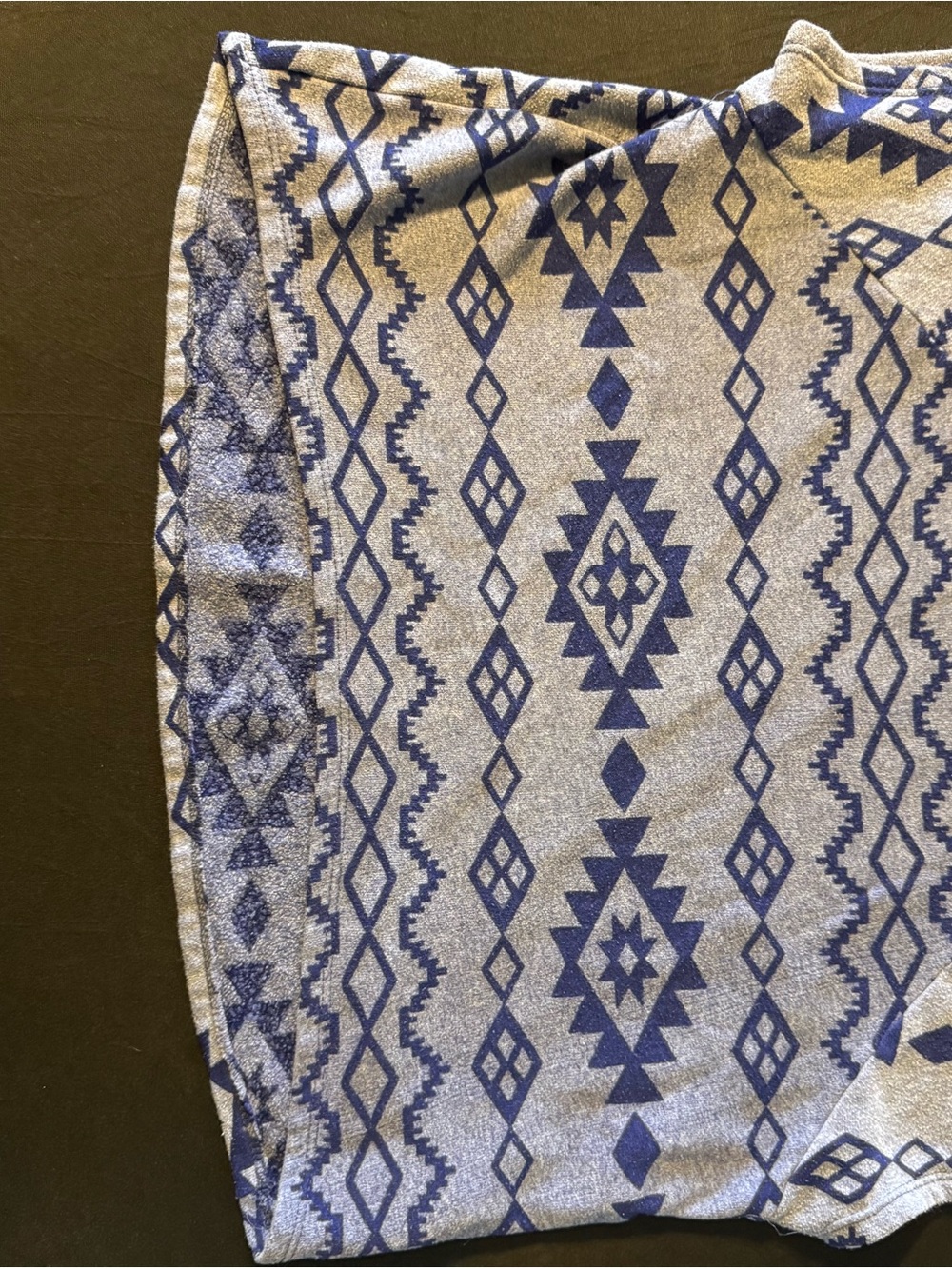 Hollister Blue Aztec-Pattern Men's Hybrid Shorts